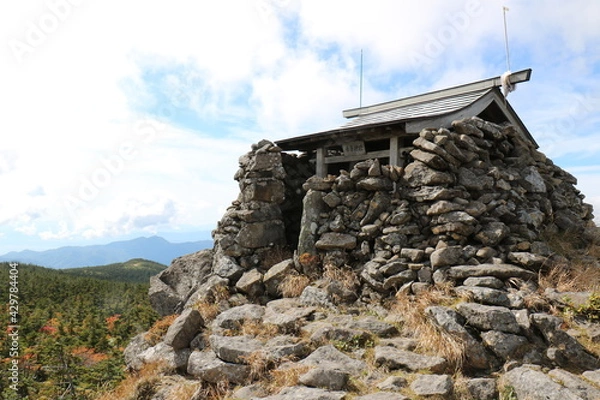 Fototapeta 福島県の裏磐梯の西大顚から西吾妻山の登山
