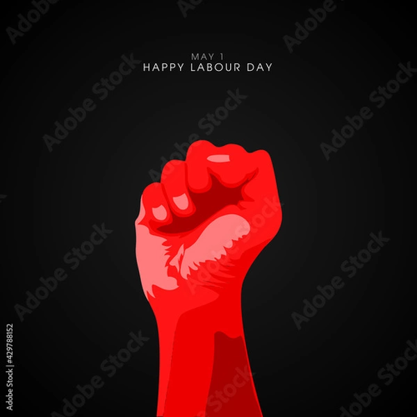 Obraz Happy Labor Day banner. Design template. Vector illustration