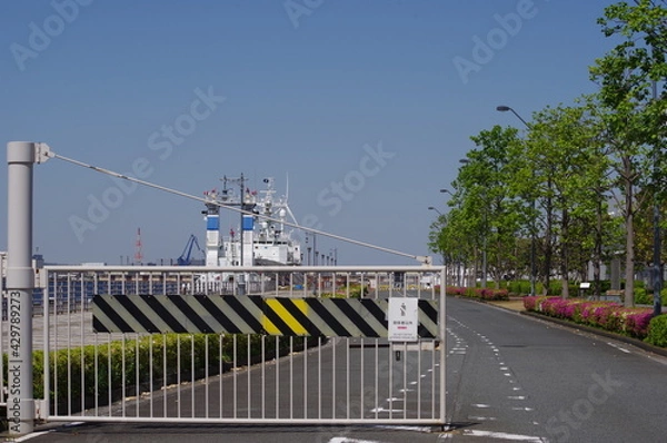 Obraz ferry boat in harbor
