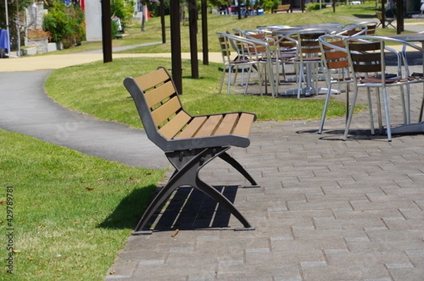 Obraz benches in the park