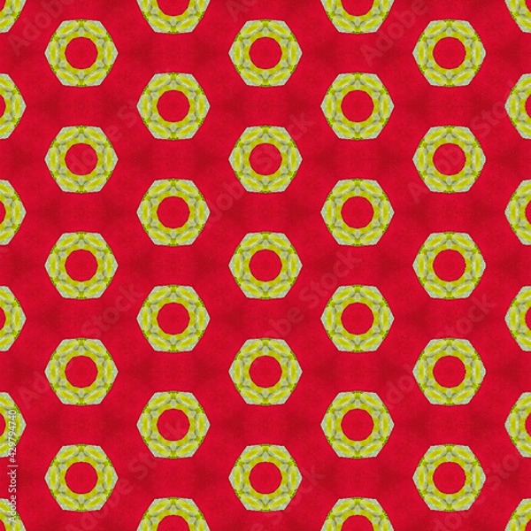 Obraz red and yellow pattern