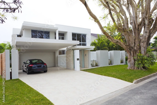 Fototapeta Dom z przodu