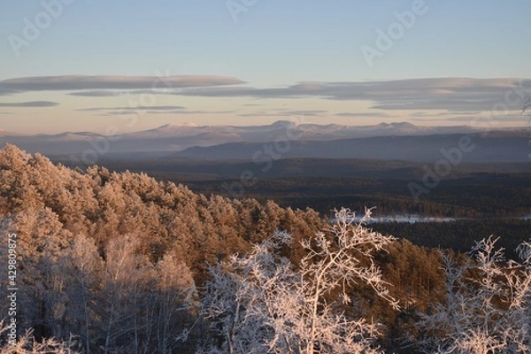 Obraz sunrise in the mountains