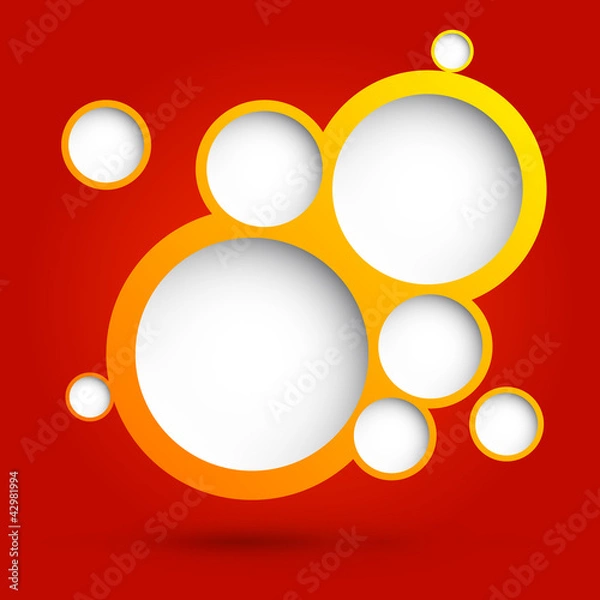 Obraz abstract background with circles