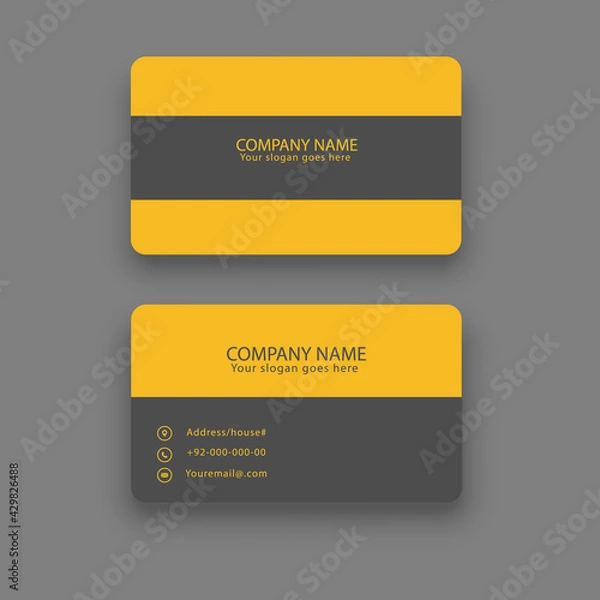 Obraz simple elegant business card template
