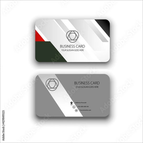 Obraz Vector Business Template With Clipping Mask