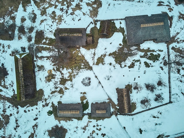 Obraz Pictures from small old village in Latvia