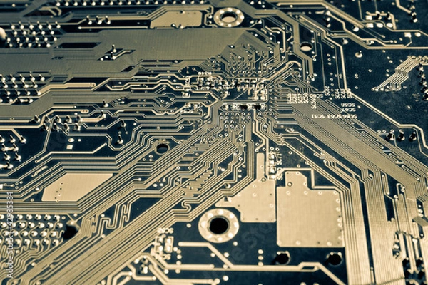 Obraz Computer motherboard abstract background