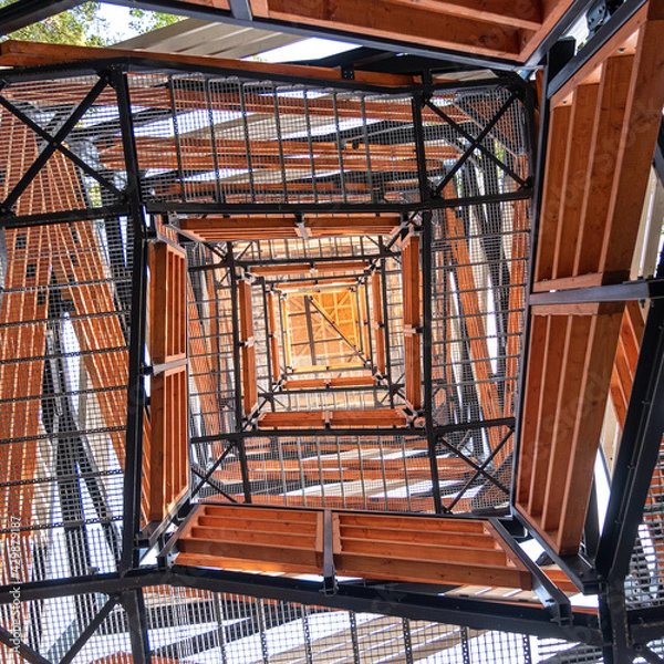 Fototapeta observation tower from the above