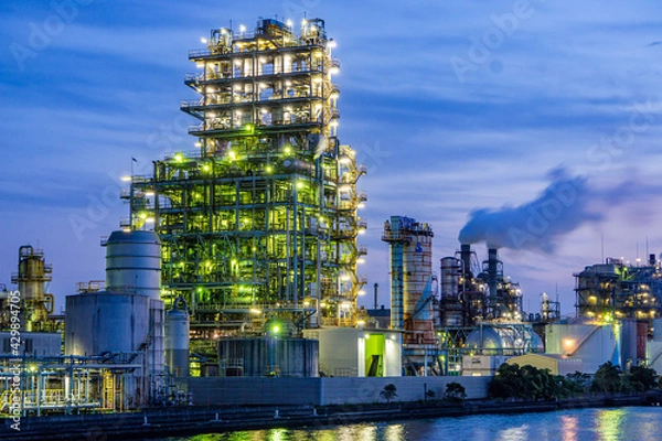 Obraz 川崎工場夜景