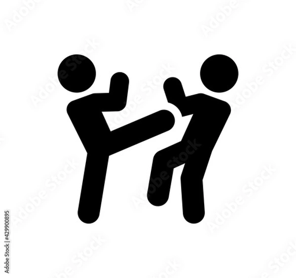Fototapeta Fighting icon