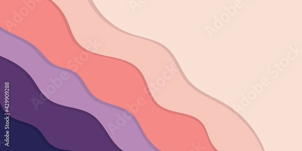 Fototapeta Colorful wave modern background Illustration