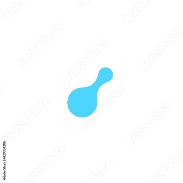 Obraz molecule icon vector illustration simple design element 