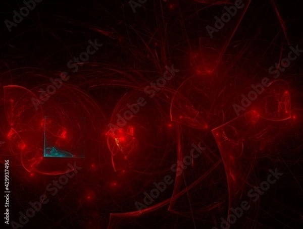 Fototapeta Imaginatory fractal background generated Image