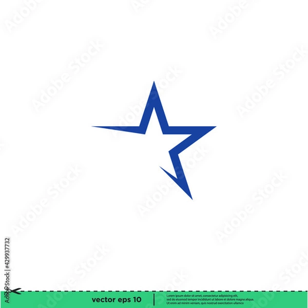 Obraz star icon vector illustration logo template simple design element