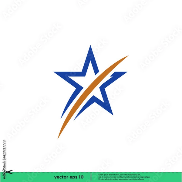 Obraz star icon vector illustration logo template simple design element