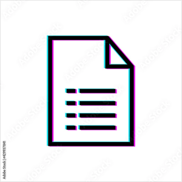 Obraz File Glitch Icon, Computer File Icon, Computer Record, Information, Instruction Data Computer Storage Device