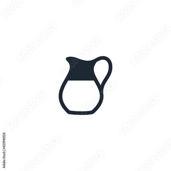 Obraz pitcher icon drink symbol vector illustration simple design element logo template