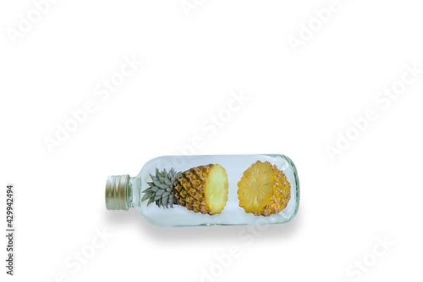 Fototapeta pineapple in bottle 