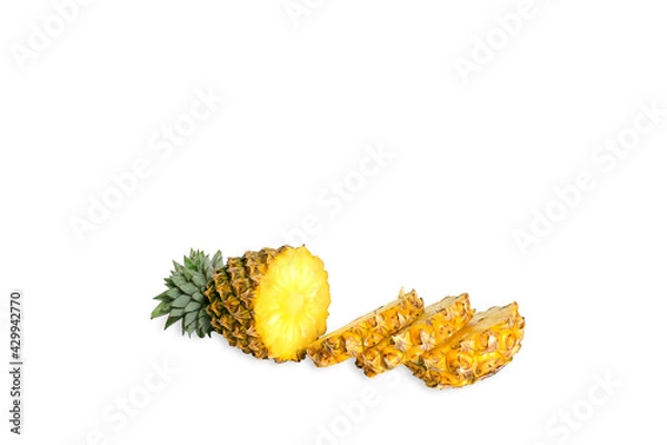 Fototapeta pineapple isolated on white