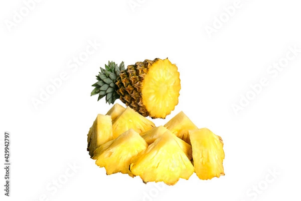 Fototapeta pineapple isolated on white