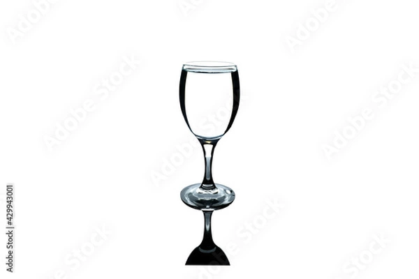 Obraz empty champagne glass