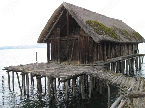 Fototapeta  2009 - 06 - Bodensee - Pfahlbauten in Unteruhldingen 14 