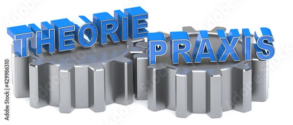 Obraz theorie und  praxis der richtige weg
