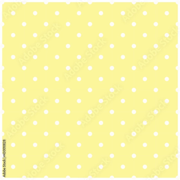 Obraz yellow pastel polka dots background