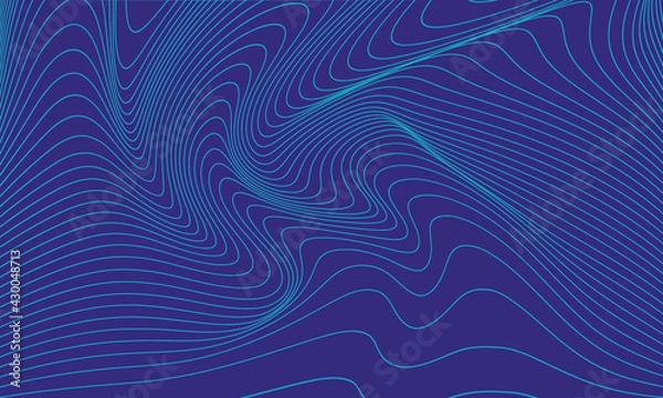 Fototapeta Modern wavy curve abstract presentation background