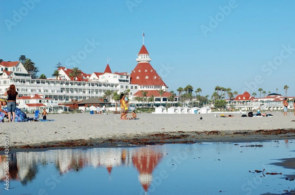 Fototapeta Coronado Hotel and beach