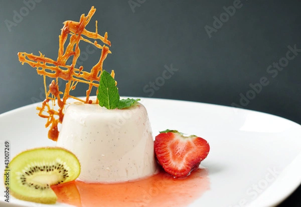 Obraz Vegan Panna Cotta