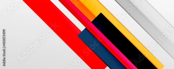Fototapeta Multicolored lines background. Design template for business or technology presentations, internet posters or web brochure covers