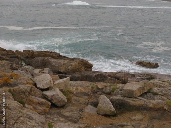 Fototapeta view of the ocean and the rocks