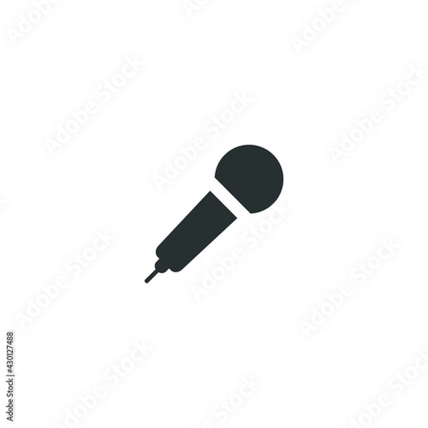 Obraz microphone icon podcast symbol logo template