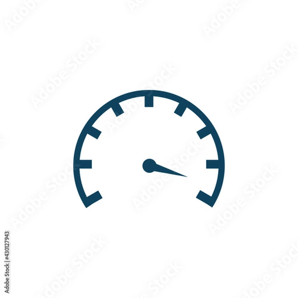 Fototapeta speedometer icon vector illustration simple design element