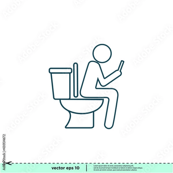 Obraz toiled icon simple design element