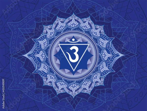 Obraz Ajna chakra illustration vector