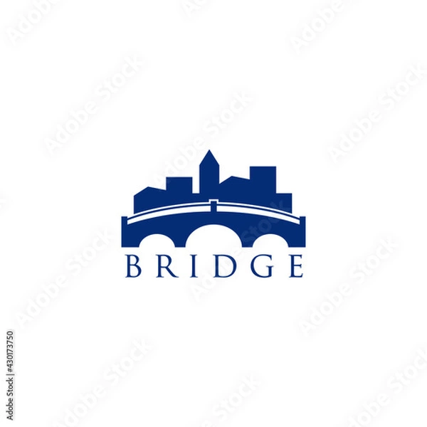 Obraz bridge icon company logo template