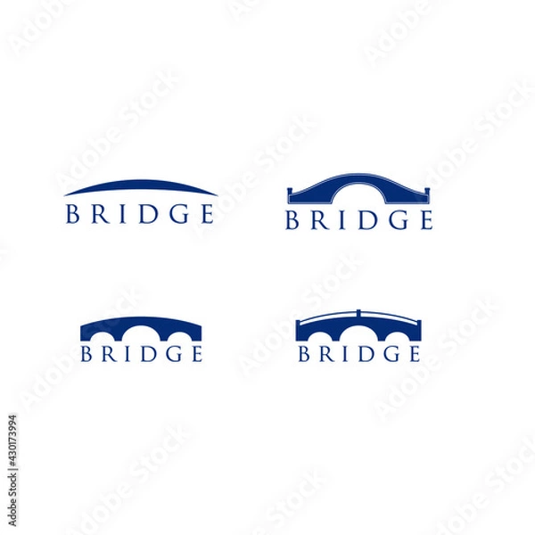 Obraz bridge icon company logo template