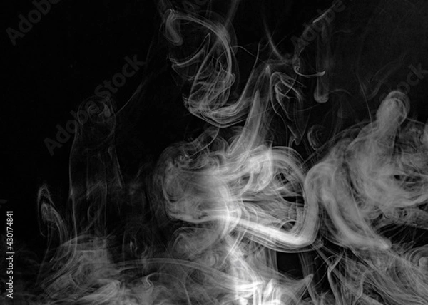 Obraz Smoke on a black background
