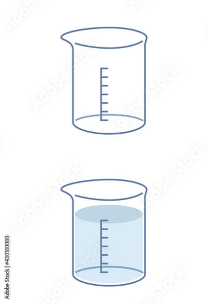 Obraz ビーカーのイラスト素材