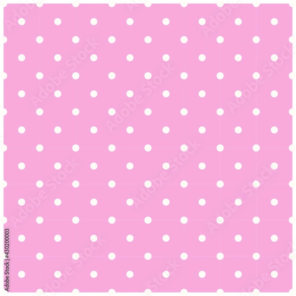 Obraz Magenta polka dot background