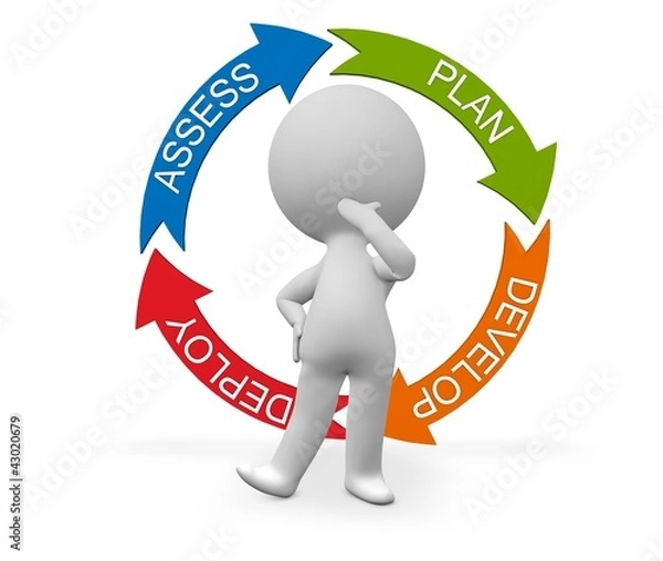 Obraz ASSESS PLAN DEVELOP DEPLOY