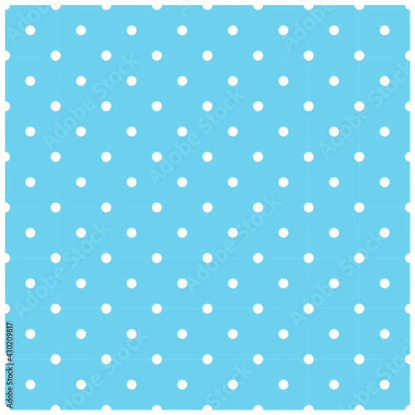 Obraz Blue polka dot background