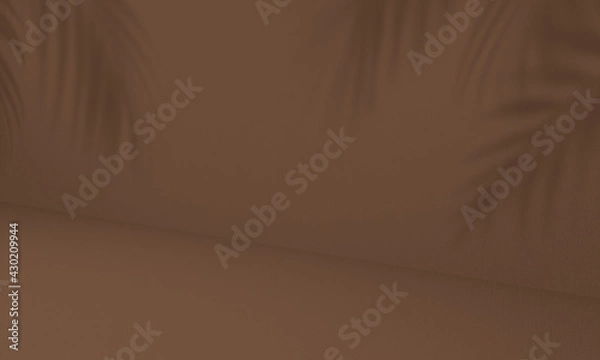 Obraz Abstract empty brown dark color texture cement wall studio background.