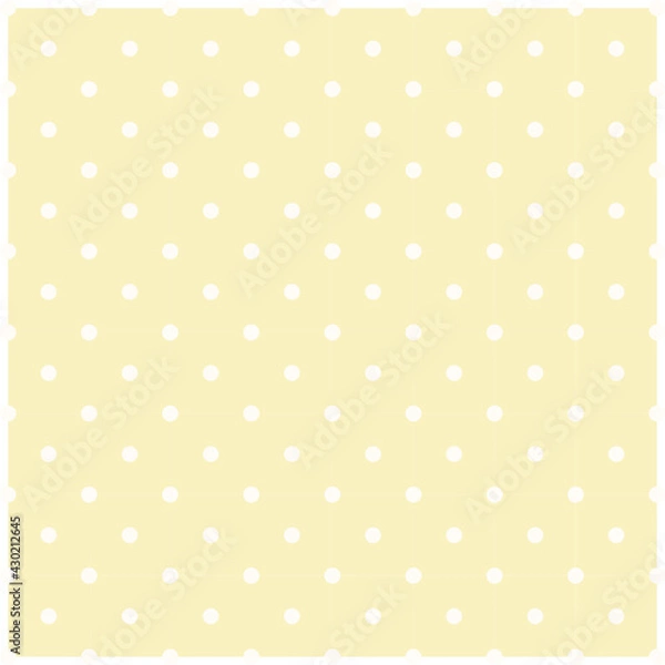Obraz Seamless yellow pastel polka dot background