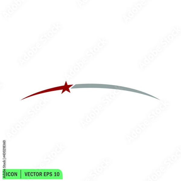 Obraz shooting star icon vector illustration simple design element
