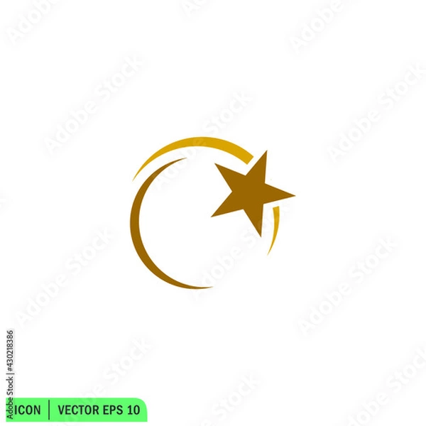 Fototapeta shooting star icon vector illustration simple design element