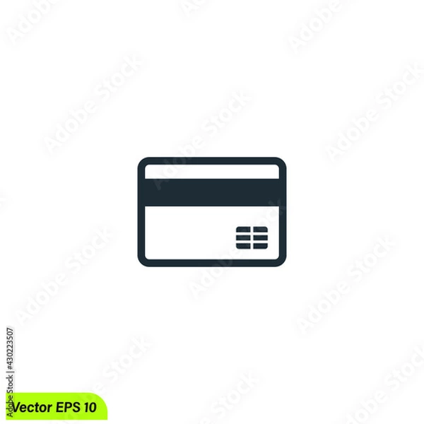 Fototapeta credit card vector illustration simple design element